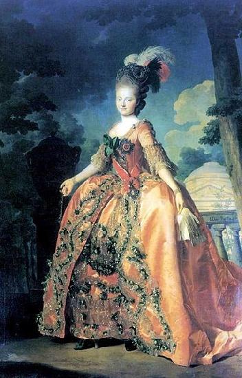 Alexander Roslin Portrait of Grand Duchess Maria Fiodorovna at the age of 18 oil painting picture